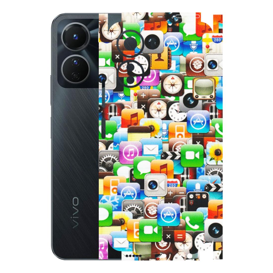 VIVO Y Series Phone Skins (All Models) - All Apple Icons - Matte Finish (M-93) Vivo Y16
