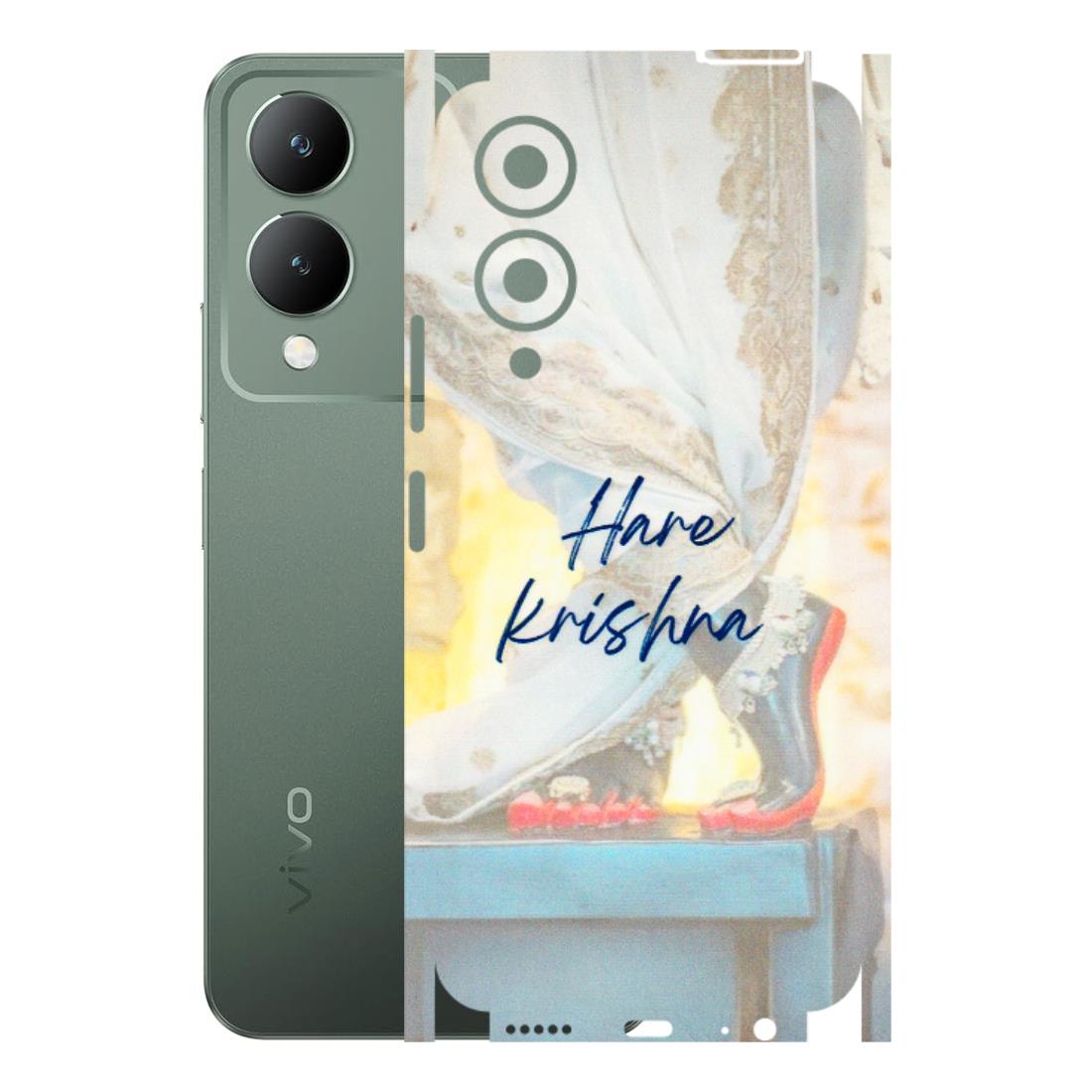 VIVO Y Series Phone Skins (All Models) - Hare Krishna - 3D Embossed Finish (L-03) Vivo Y17S