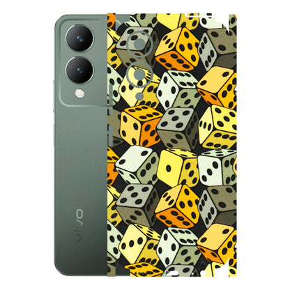 VIVO Y Series Phone Skins (All Models) - Dices Of Life - 3D Embossed Finish (L-04) Vivo Y17S