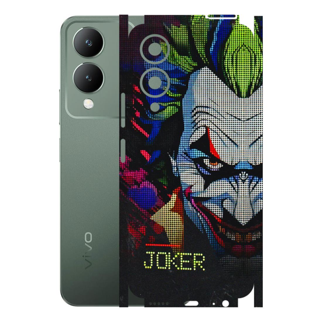 VIVO Y Series Phone Skins (All Models) - Joker Dot Matrix - 3D Embossed Finish (L-08) Vivo Y17S