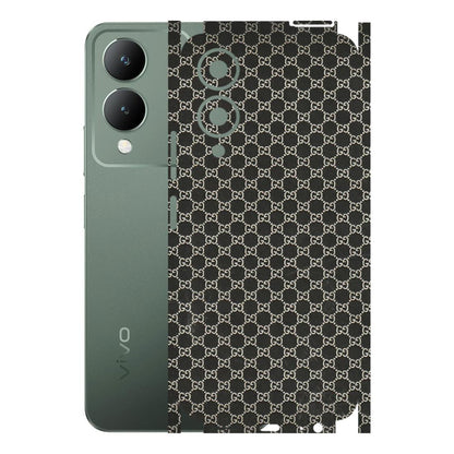 VIVO Y Series Phone Skins (All Models) - Black G Print - 3D Embossed Finish (L-109) Vivo Y17S