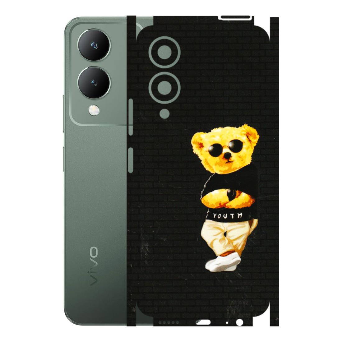 VIVO Y Series Phone Skins (All Models) - Classy Teddy Bear - 3D Embossed Finish (L-116) Vivo Y17S