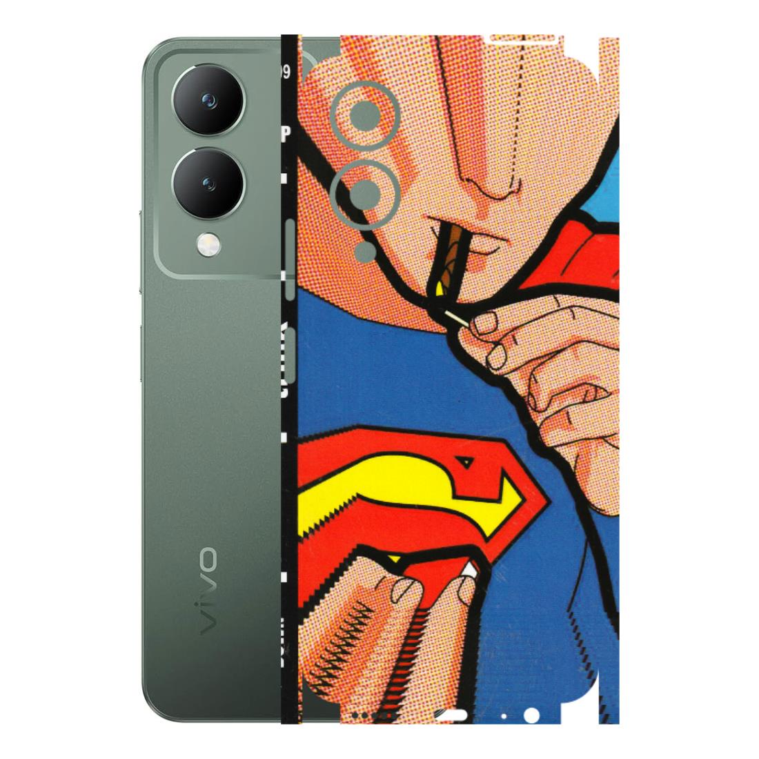 VIVO Y Series Phone Skins (All Models) - Superman Sutta - 3D Embossed Finish (L-130) Vivo Y17S