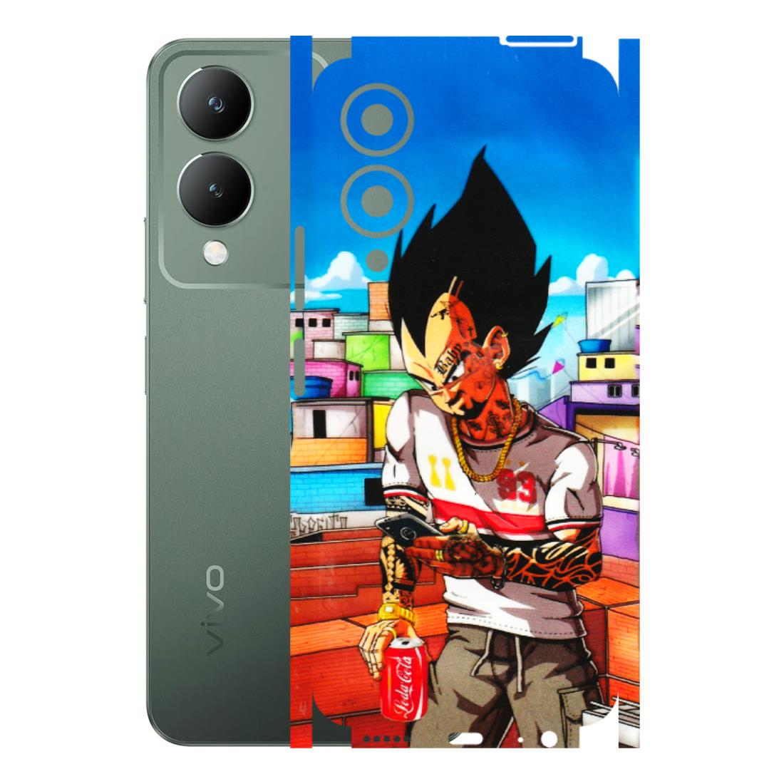 VIVO Y Series Phone Skins (All Models) - Vegeta - 3D Embossed Finish (L-136) Vivo Y17S