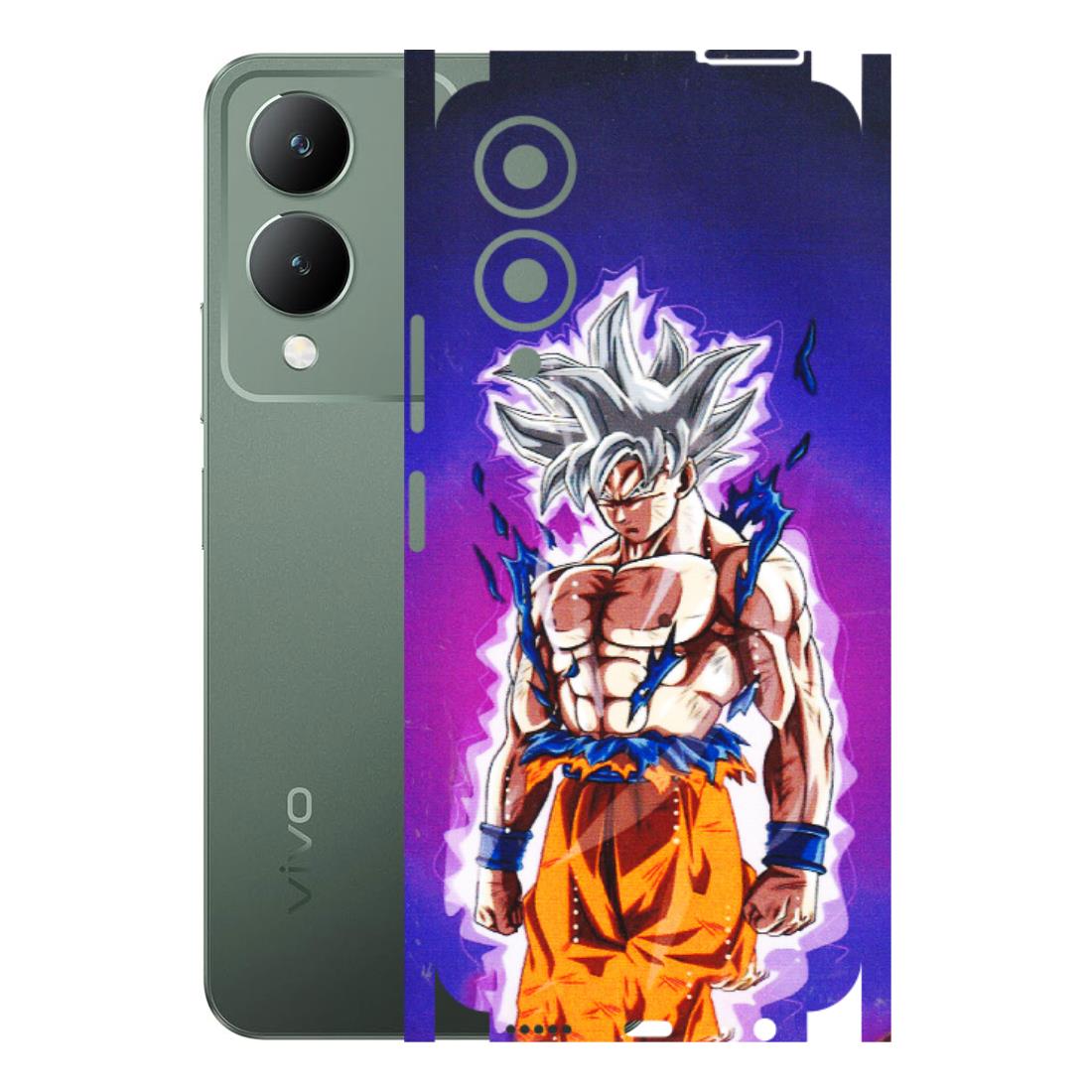 VIVO Y Series Phone Skins (All Models) - Goku Purple Anime - 3D Embossed Finish (L-147) Vivo Y17S