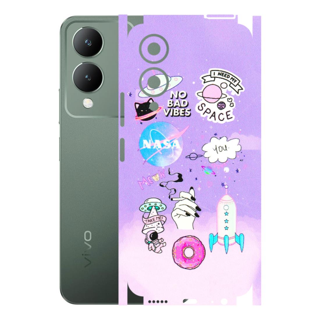 VIVO Y Series Phone Skins (All Models) - I Need My Nasa Skin - 3D Embossed Finish (L-149) Vivo Y17S
