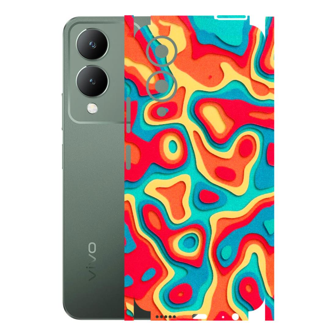 VIVO Y Series Phone Skins (All Models) - Abstract Swirl - 3D Embossed Finish (L-150) Vivo Y17S