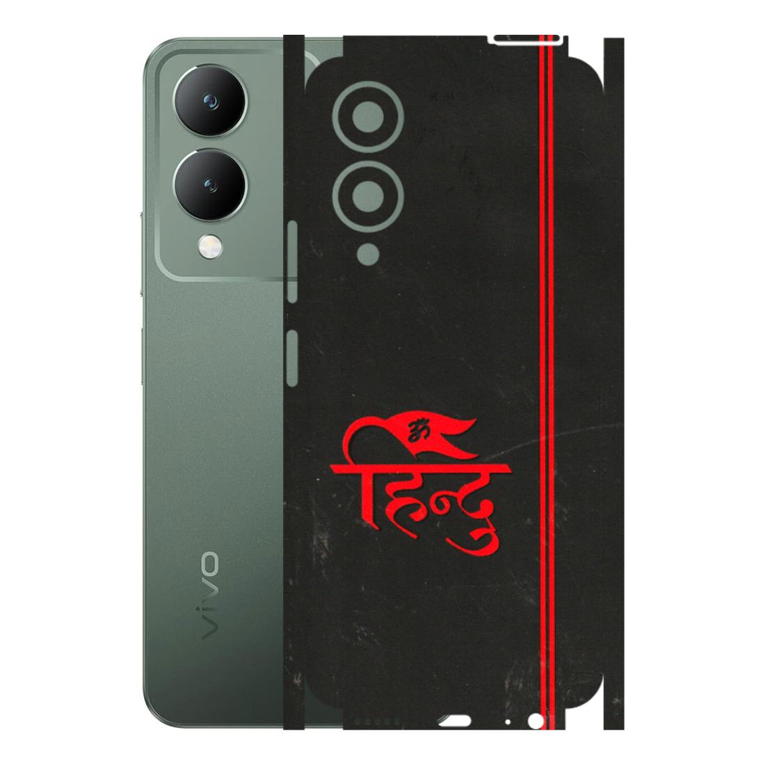 VIVO Y Series Phone Skins (All Models) - Hindu Black - 3D Embossed Finish (L-153) Vivo Y17S