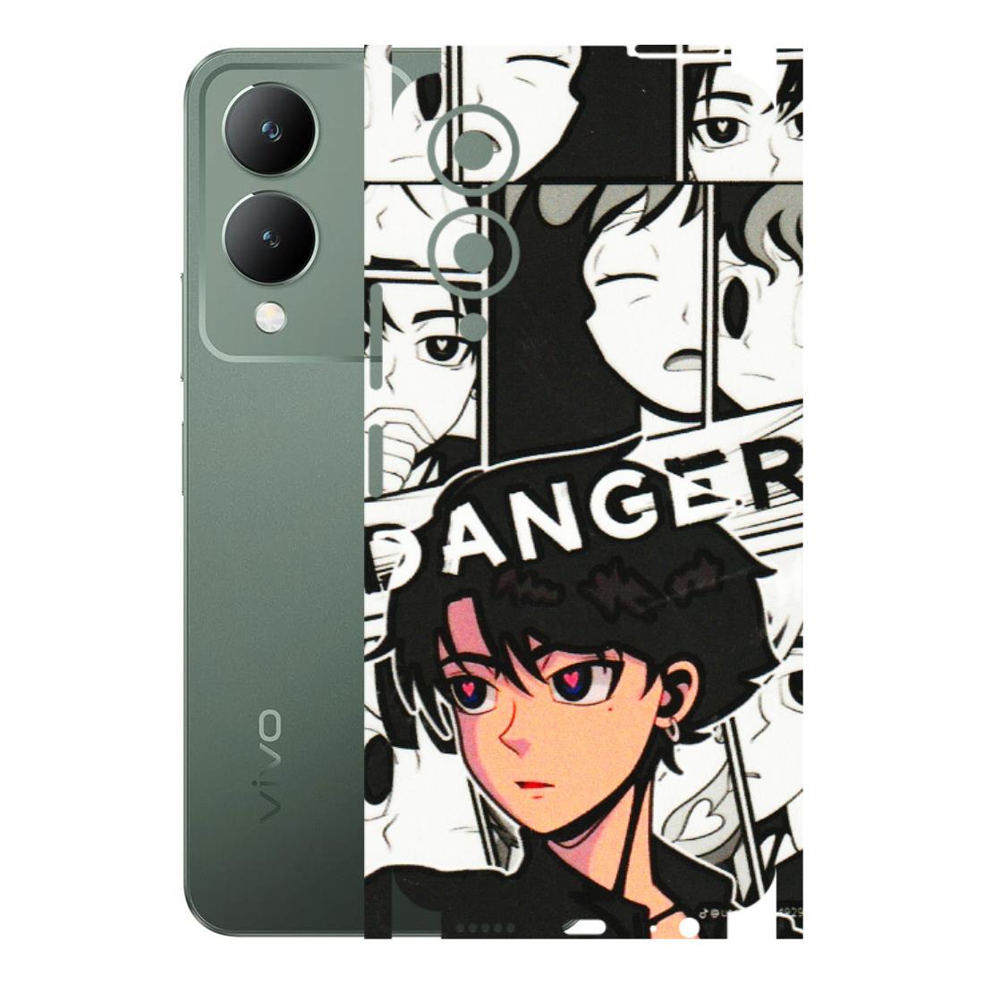 VIVO Y Series Phone Skins (All Models) - Danger Anime - 3D Embossed Finish (L-155) Vivo Y17S