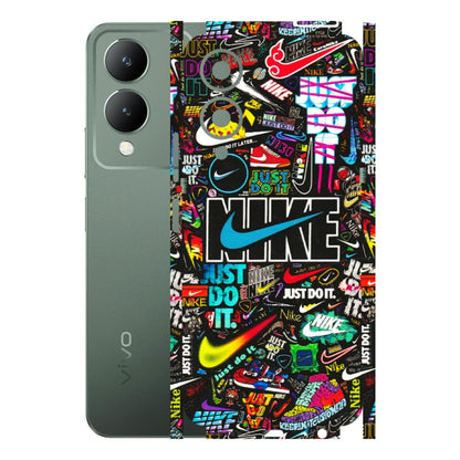 VIVO Y Series Phone Skins (All Models) - Just Do It Doodles - 3D Embossed Finish (L-166) Vivo Y17S