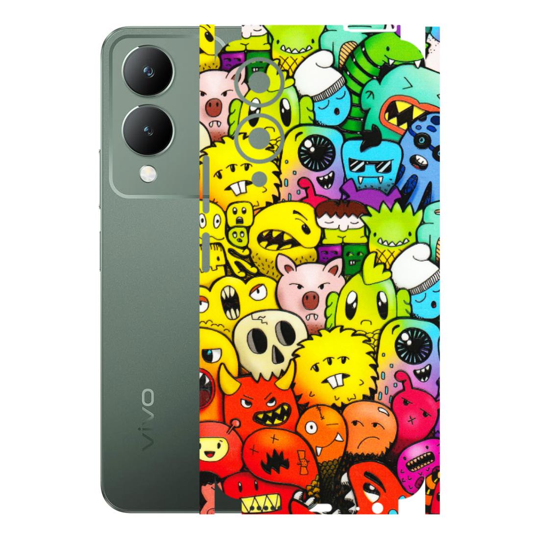 VIVO Y Series Phone Skins (All Models) - Angry Funkies - 3D Embossed Finish (L-169) Vivo Y17S