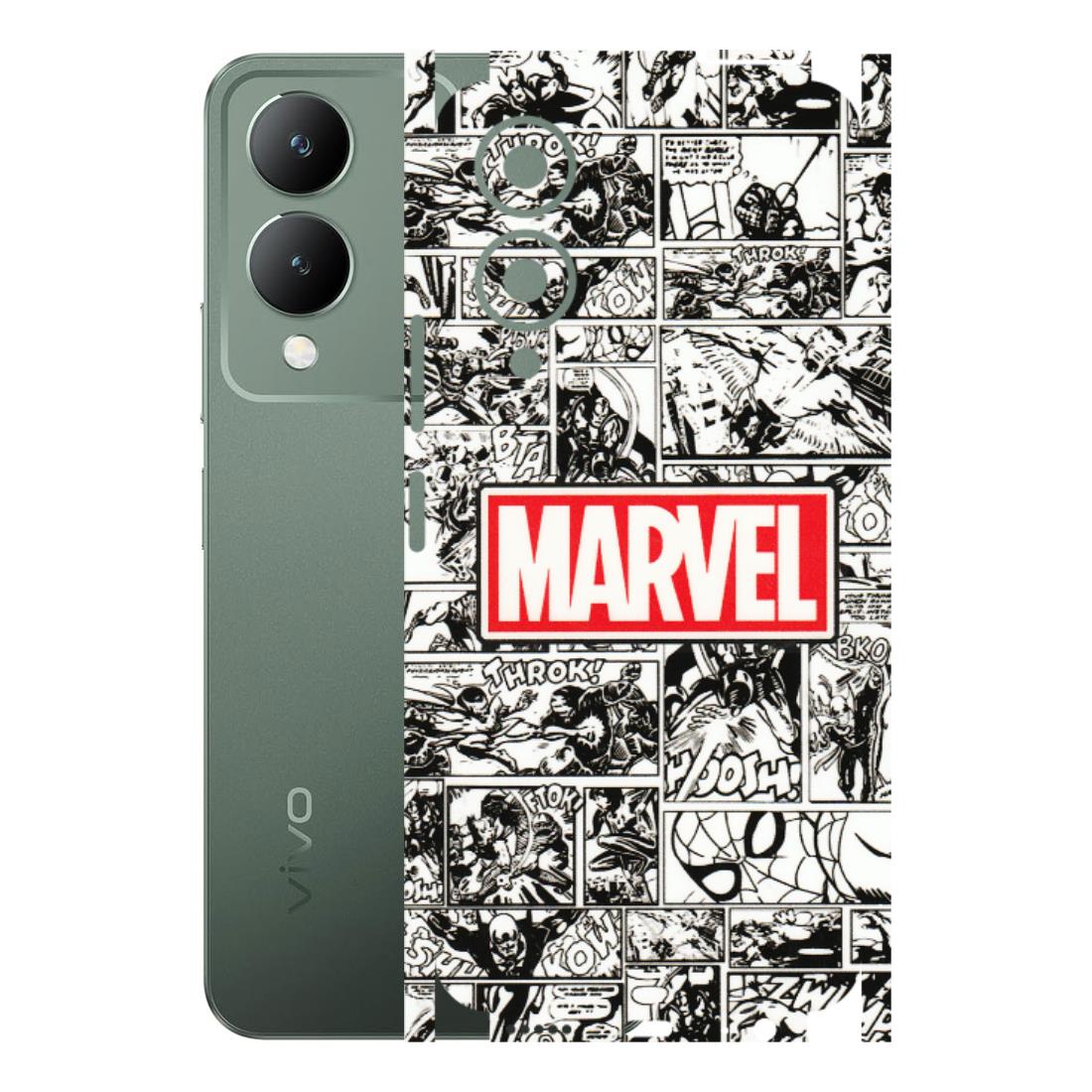 VIVO Y Series Phone Skins (All Models) - Marvel Comic - 3D Embossed Finish (L-171) Vivo Y17S