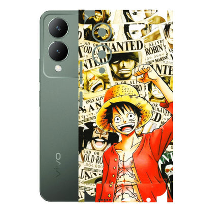 VIVO Y Series Phone Skins (All Models) - Luffy Anime - 3D Embossed Finish (L-177) Vivo Y17S