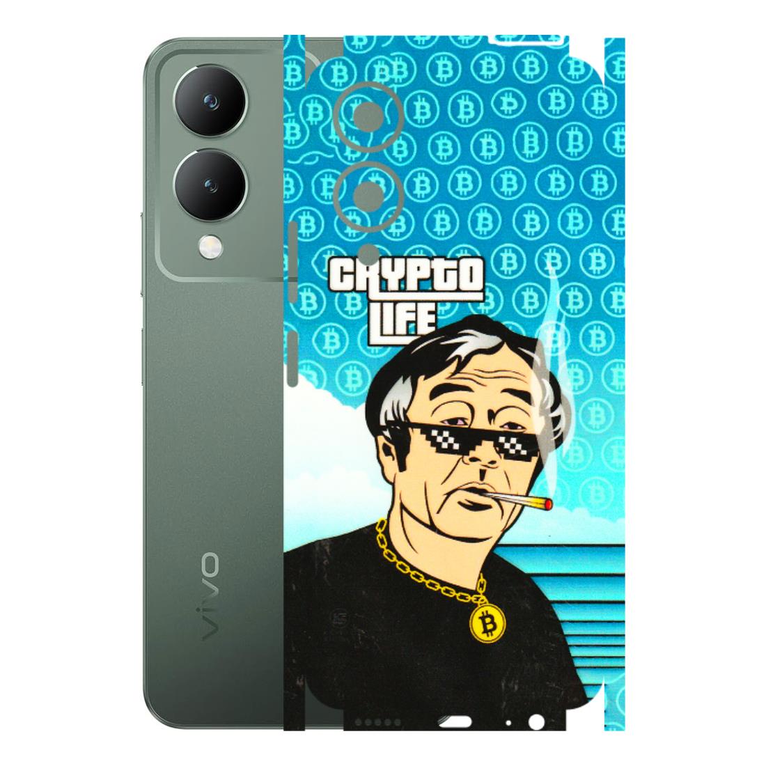 VIVO Y Series Phone Skins (All Models) - Crypto Thug Life - 3D Embossed Finish (L-179) Vivo Y17S