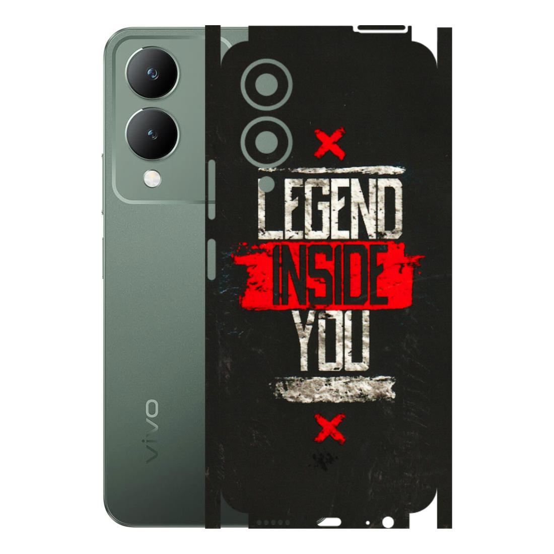 VIVO Y Series Phone Skins (All Models) - Legend Inside You - 3D Embossed Finish (L-186) Vivo Y17S