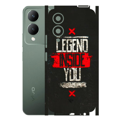 VIVO Y Series Phone Skins (All Models) - Legend Inside You - 3D Embossed Finish (L-186) Vivo Y17S