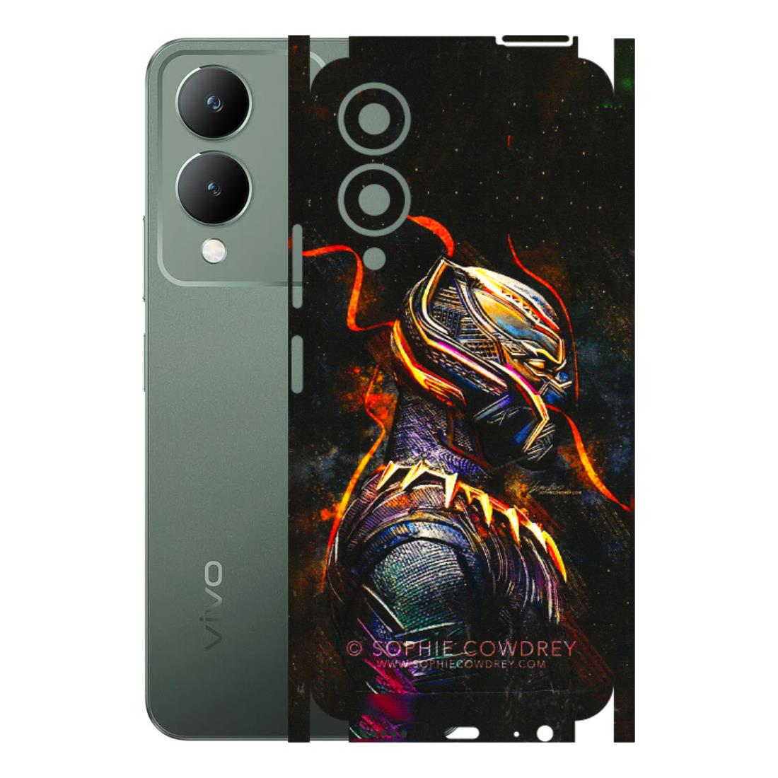 VIVO Y Series Phone Skins (All Models) - Black Panther - 3D Embossed Finish (L-190) Vivo Y17S