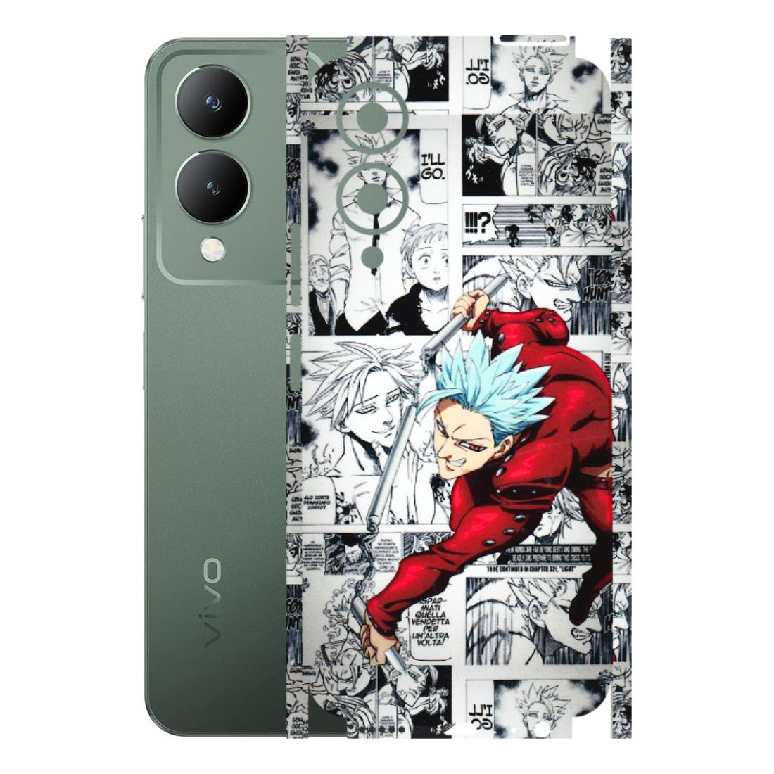 VIVO Y Series Phone Skins (All Models) - Anime Comic - 3D Embossed Finish (L-192) Vivo Y17S