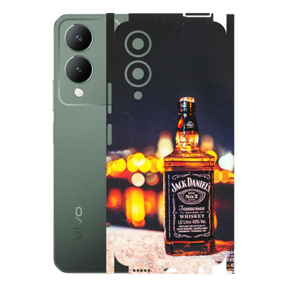 VIVO Y Series Phone Skins (All Models) - JD Whiskey Bottle - 3D Embossed Finish (L-20) Vivo Y17S