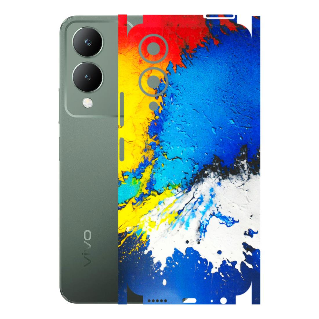 VIVO Y Series Phone Skins (All Models) - Acrylic Paint Spill - 3D Embossed Finish (L-229) Vivo Y17S