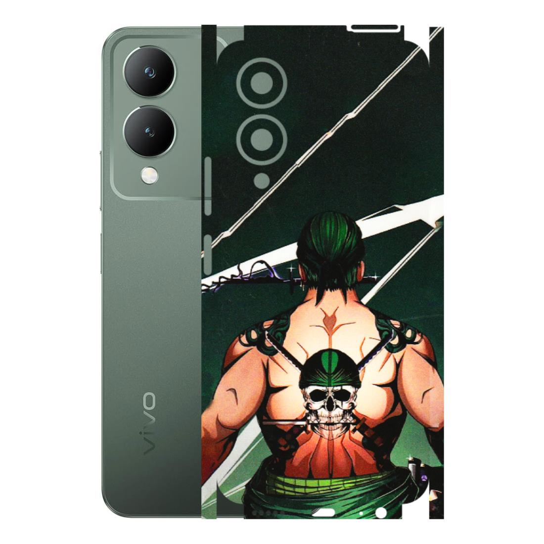 VIVO Y Series Phone Skins (All Models) - Zoro Anime - 3D Embossed Finish (L-23) Vivo Y17S