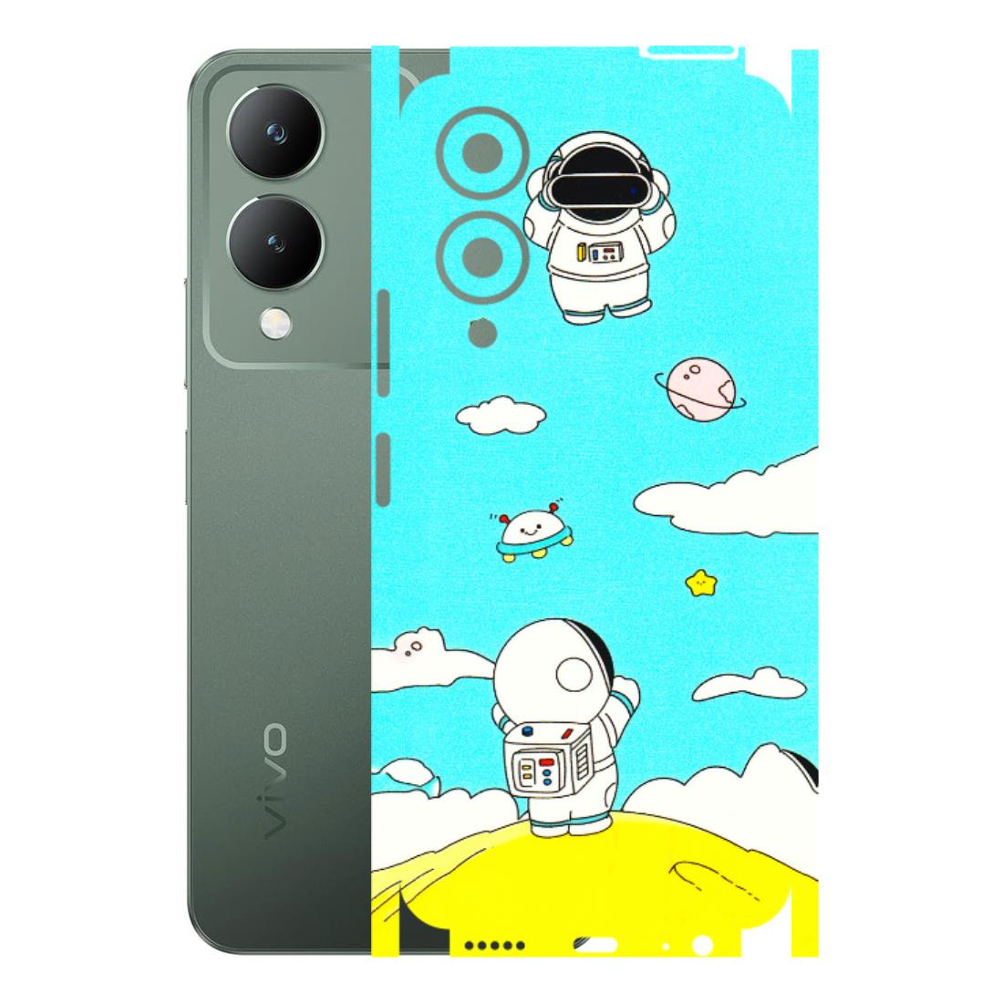 VIVO Y Series Phone Skins (All Models) - Blue Skies Astro Float - 3D Embossed Finish (L-230) Vivo Y17S