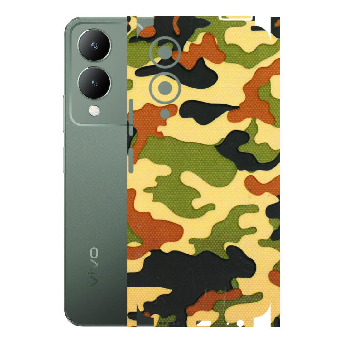 VIVO Y Series Phone Skins (All Models) - Indian Military - 3D Embossed Finish (L-234) Vivo Y17S