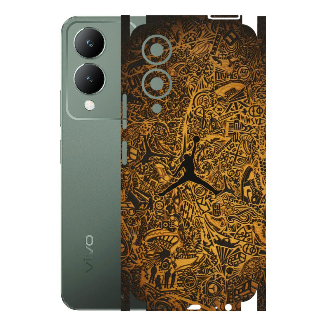 VIVO Y Series Phone Skins (All Models) - Premium Gold Basketball Player - 3D Embossed Finish (L-236) Vivo Y17S