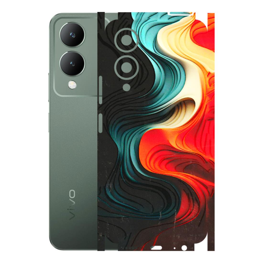VIVO Y Series Phone Skins (All Models) - The Silky Swirl - 3D Embossed Finish (L-240) Vivo Y17S