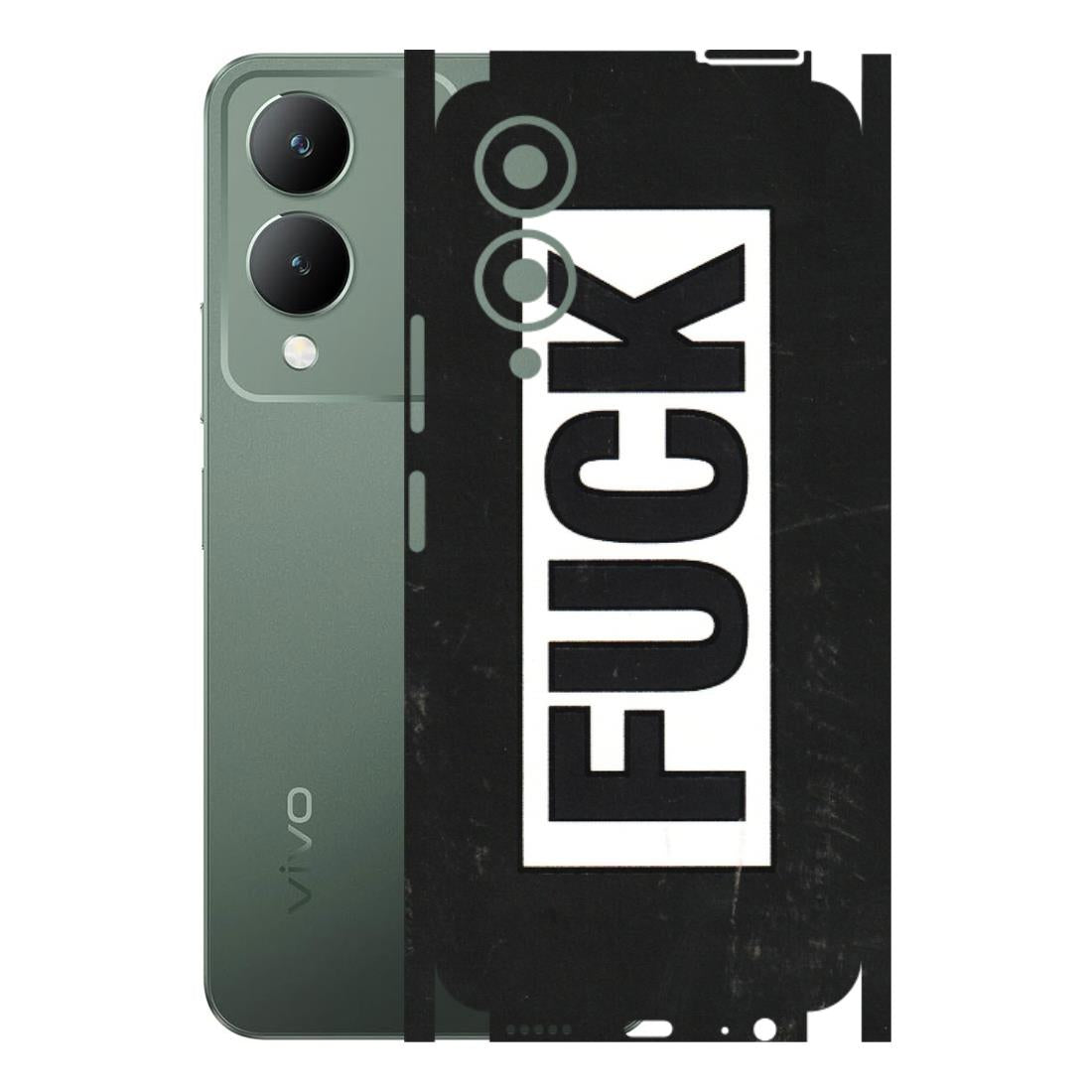 VIVO Y Series Phone Skins (All Models) - The F Word - 3D Embossed Finish (L-255) Vivo Y17S