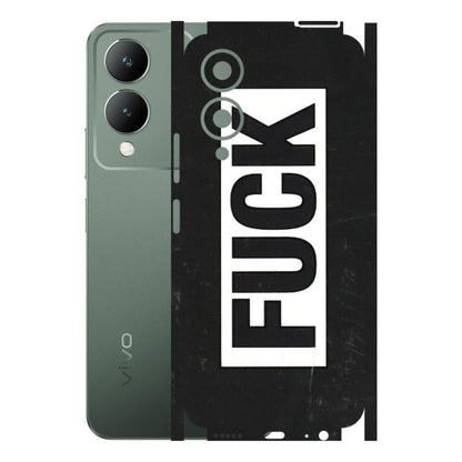 VIVO Y Series Phone Skins (All Models) - The F Word - 3D Embossed Finish (L-255) Vivo Y17S