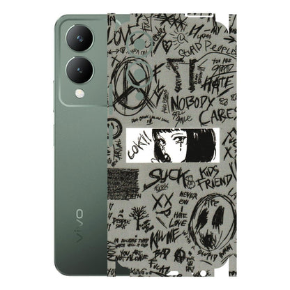 VIVO Y Series Phone Skins (All Models) - Never Have Love Anime - 3D Embossed Finish (L-260) Vivo Y17S