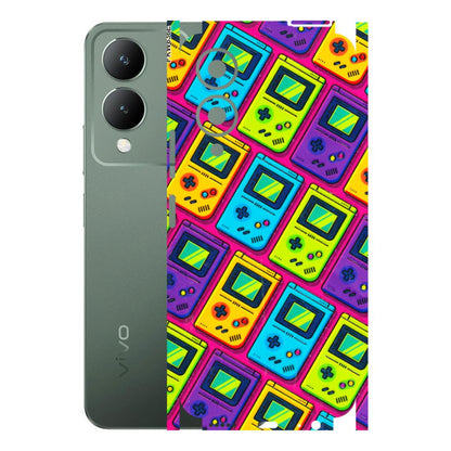 VIVO Y Series Phone Skins (All Models) - Gameboy Colourful - 3D Embossed Finish (L-266) Vivo Y17S