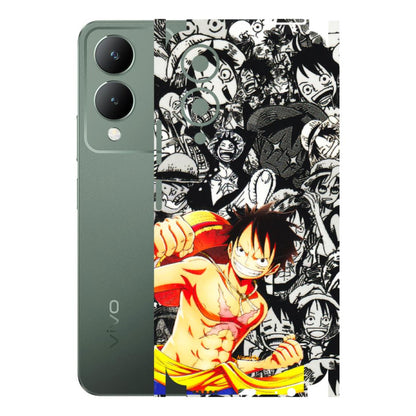 VIVO Y Series Phone Skins (All Models) - Anime Comics Games Doodles - 3D Embossed Finish (L-27) Vivo Y17S
