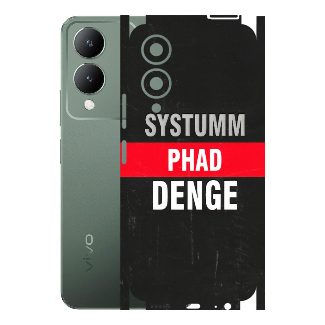 VIVO Y Series Phone Skins (All Models) - Systumm Phad Denge - 3D Embossed Finish (L-278) Vivo Y17S