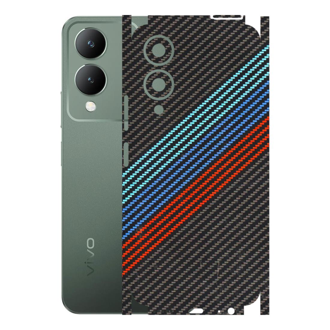 VIVO Y Series Phone Skins (All Models) - Carbon BM - 3D Embossed Finish (L-302) Vivo Y17S