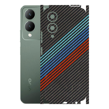 VIVO Y Series Phone Skins (All Models) - Carbon BM - 3D Embossed Finish (L-302) Vivo Y17S