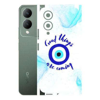 VIVO Y Series Phone Skins (All Models) - Evil Eye Good Things Are Coming - 3D Embossed Finish (L-322) Vivo Y17S