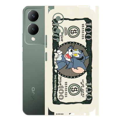 VIVO Y Series Phone Skins (All Models) - Tom Hundred Dollar - 3D Embossed Finish (L-324) Vivo Y17S