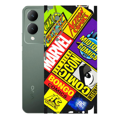 VIVO Y Series Phone Skins (All Models) - Bongo Comic Con - 3D Embossed Finish (L-325) Vivo Y17S