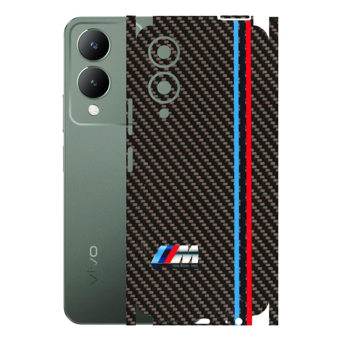 VIVO Y Series Phone Skins (All Models) - BM Carbon Fiber Feels - 3D Embossed Finish (L-38) Vivo Y17S