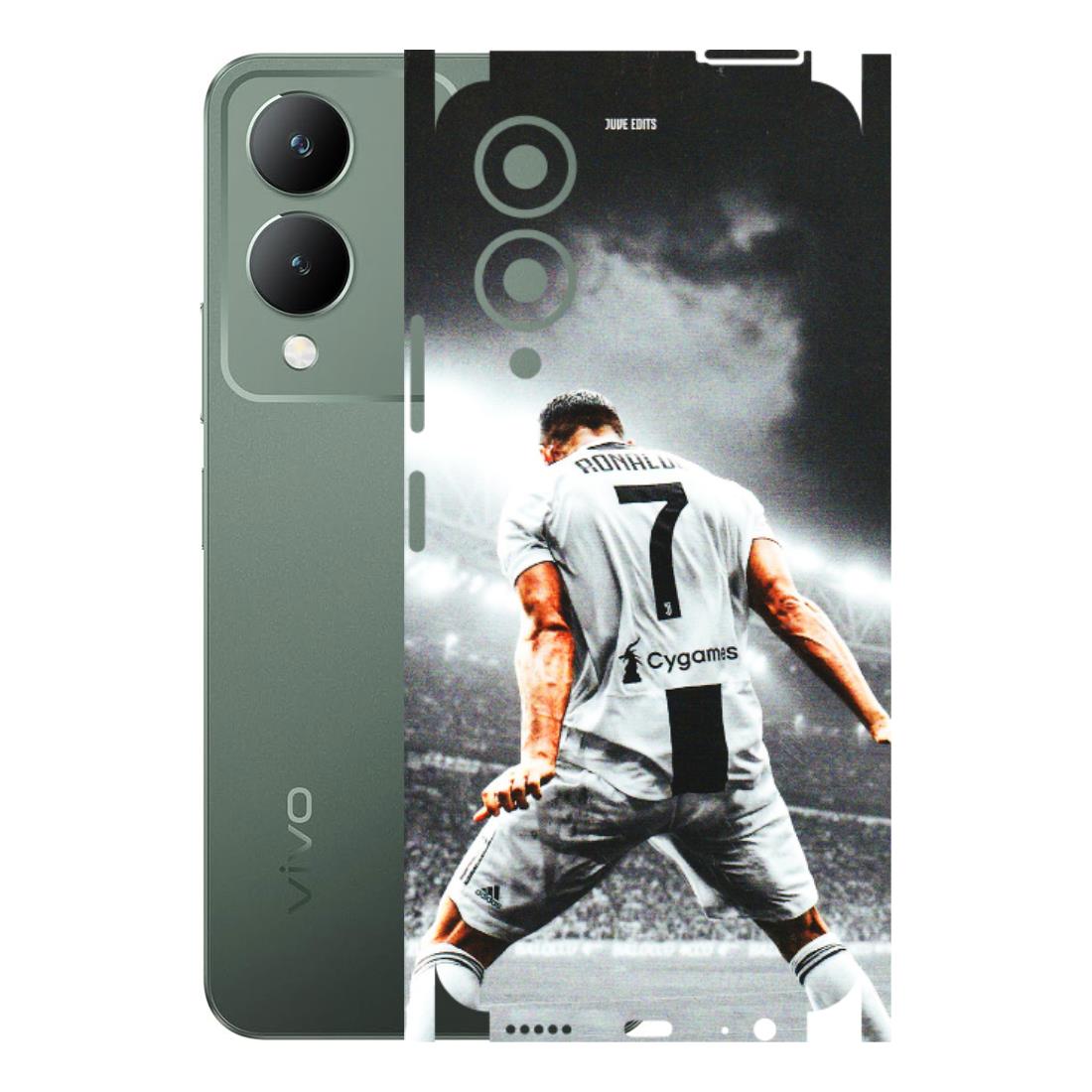 VIVO Y Series Phone Skins (All Models) - Ronaldo CR7 Crazy - 3D Embossed Finish (L-44) Vivo Y17S