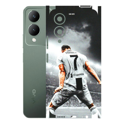 VIVO Y Series Phone Skins (All Models) - Ronaldo CR7 Crazy - 3D Embossed Finish (L-44) Vivo Y17S