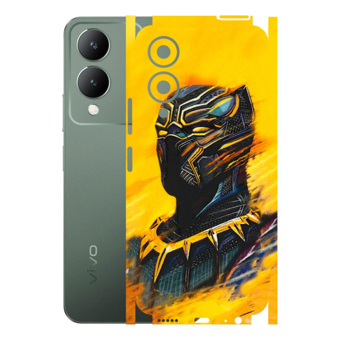 VIVO Y Series Phone Skins (All Models) - Yellow Panther - 3D Embossed Finish (L-54) Vivo Y17S
