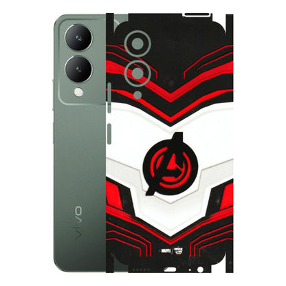 VIVO Y Series Phone Skins (All Models) - Avengers Logo - 3D Embossed Finish (L-55) Vivo Y17S