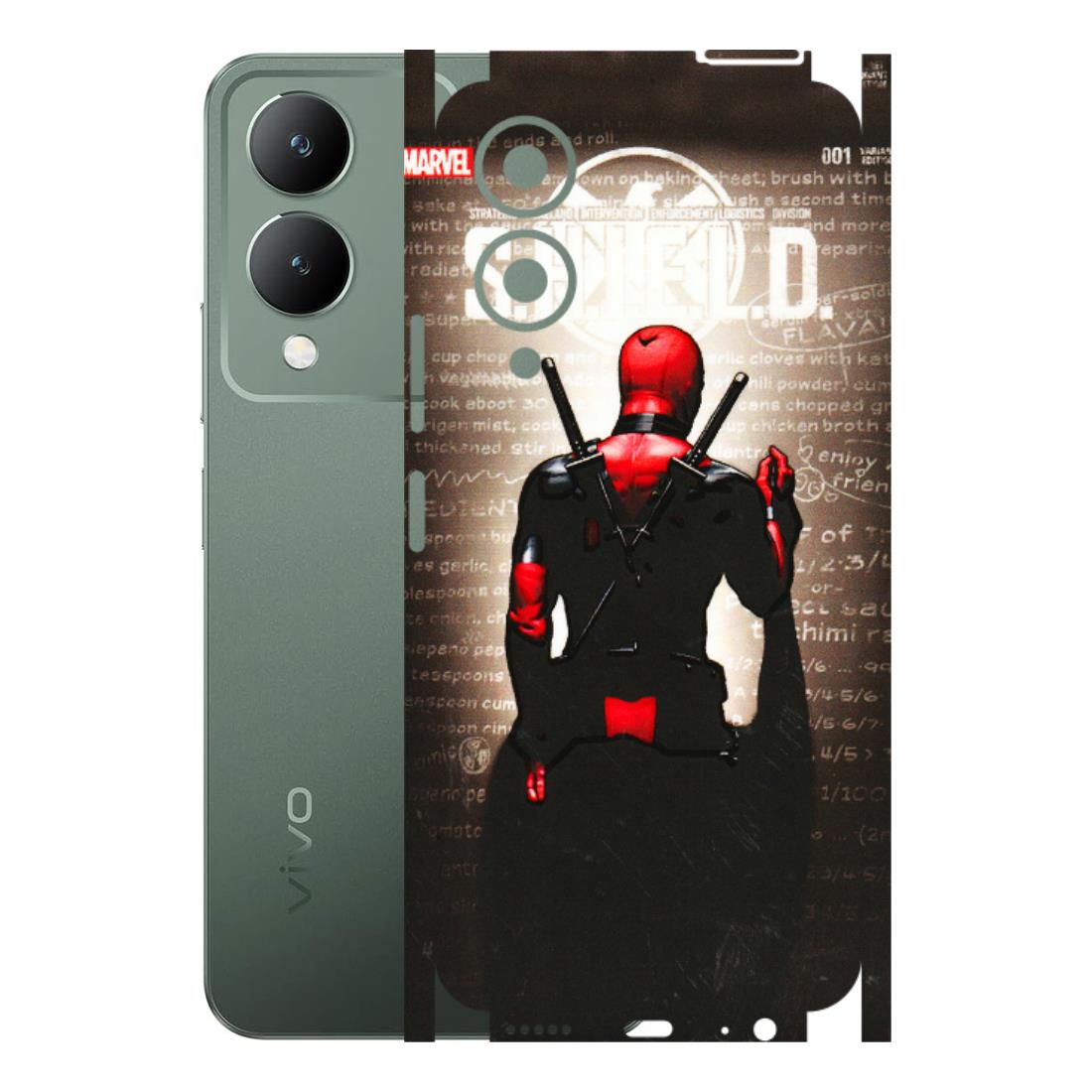 VIVO Y Series Phone Skins (All Models) - Deadpool - 3D Embossed Finish (L-56) Vivo Y17S