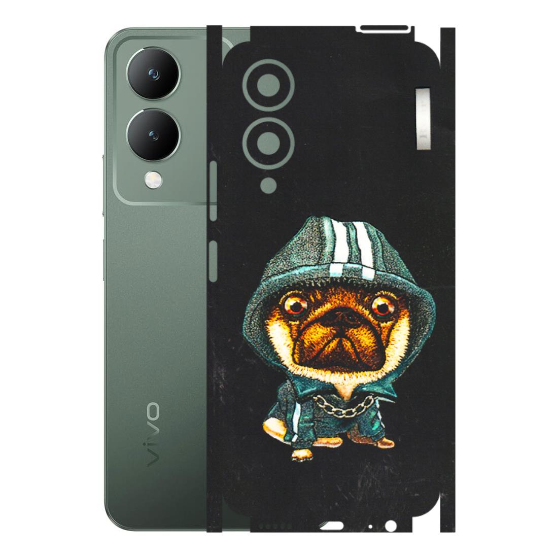 VIVO Y Series Phone Skins (All Models) - Puppy N Hoodie - 3D Embossed Finish (L-90) Vivo Y17S