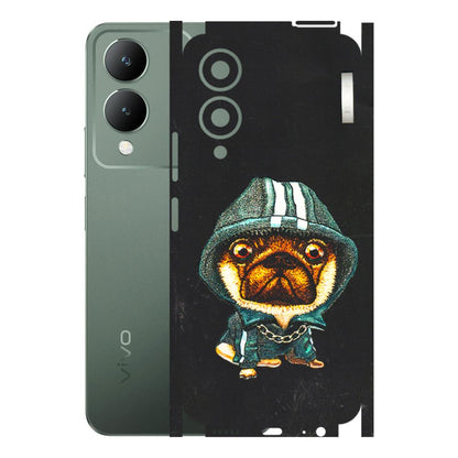 VIVO Y Series Phone Skins (All Models) - Puppy N Hoodie - 3D Embossed Finish (L-90) Vivo Y17S