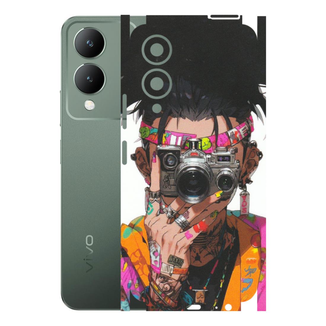 VIVO Y Series Phone Skins (All Models) - Camera Lover Girl - Matte Finish (M-09) Vivo Y17S
