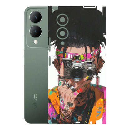 VIVO Y Series Phone Skins (All Models) - Camera Lover Girl - Matte Finish (M-09) Vivo Y17S